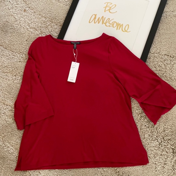 Eileen Fisher Tops - REDUCED Eileen Fisher Red Top — Final Price